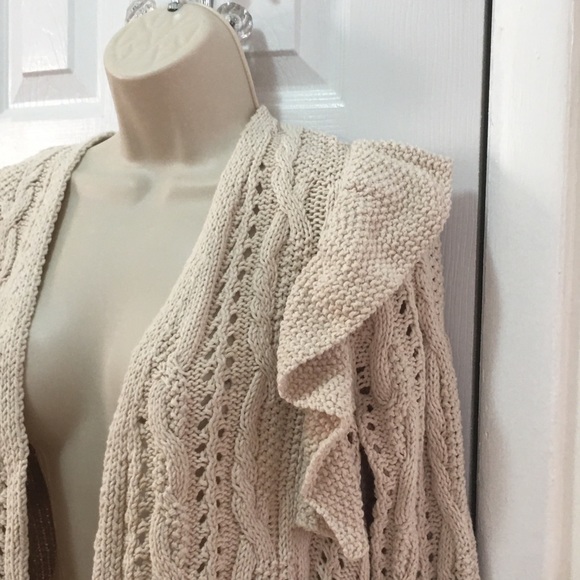 Universal Thread Womens Ruffle Cardigan NTW - Picture 4 of 8